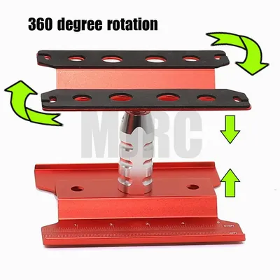 Metal Repair Station Work Stand Assembly Platform for 1/10 1/8 RC Car Traxxas TRX-4 Axial SCX10 90046 D90 RC Crawler Tamiya HSP