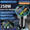 250W PD Car Charger 5 Ports Fast Charging PD QC 3.0 USB C Car Quick Charger Type-C Adapter In Car