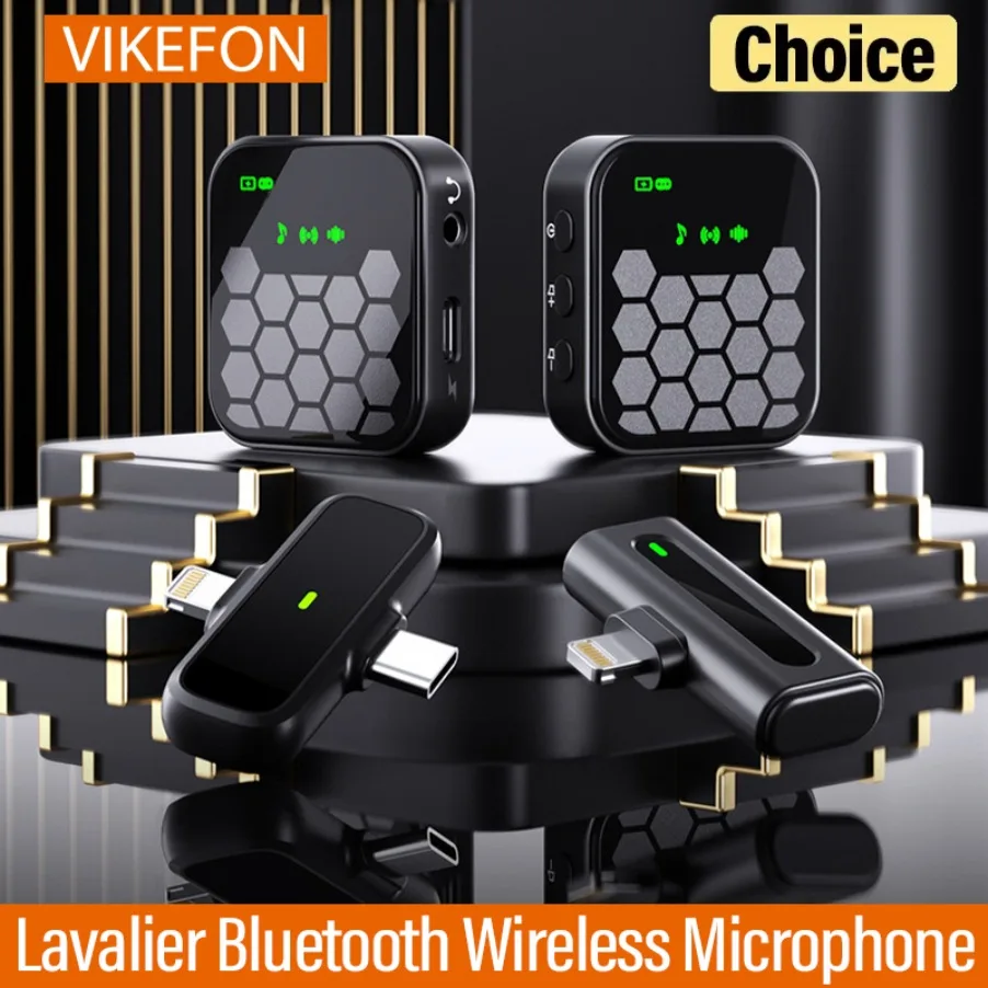 Mikrofon Drahtloses Lavalier-Mikrofon für Live-Streaming/YouTube/TikTok/Facebook Live-Rauschunterdrückungsmikrofon für iPhone/Android Image