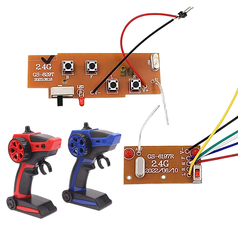 1 Set DIY Remote Control Boat Car Tank Remote Control Transmitter And Receiver Board 2.4G 4CH For Ship Rc Car Vehicles
