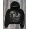 Harajuku Casual Letter Zip Oversized Hoodie Grunge Streetwear Gothic Sweatshirt Hoodies Women Tops Men Clothing Goth Y2k Clothes