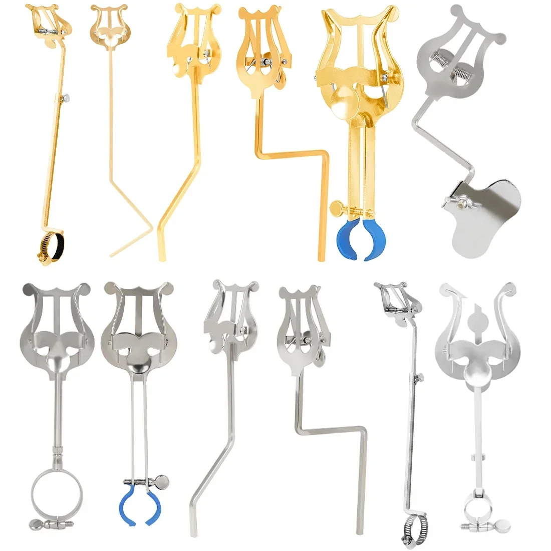 M MBAT Musikpartitur Clip Tragbares Musikinstrument Partiturständer Teile für Saxophon Trompete Klarinette Flöte Image