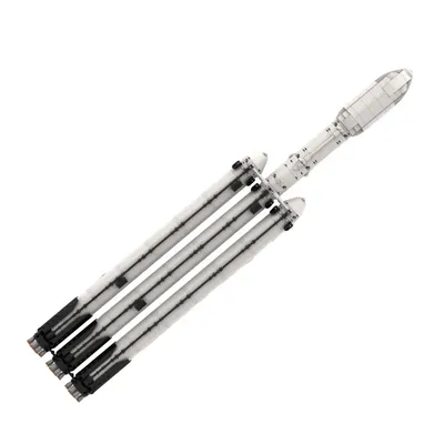 Space Series Saturn V Scale Rocket Baustein MOC SpaceX Falcon Heavy Launch Vehicle Modell Image