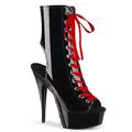 stivali da ballo da donna scarpe da pole dance scarpe da tango pratica da festa scarpe sexy tacchi a spillo stivaletti platform lace-up slim tacco alto cerniera aperta per adulti nero