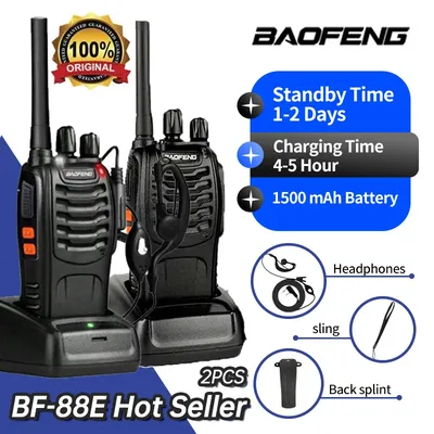 Baofeng BF-88E Pmr Handheld Intercom Communicator 16 Kanaal Lange Afstand Gesprek Walkie Talkie 5W