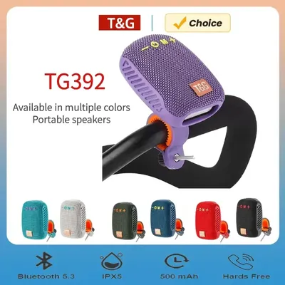 Outdoor Bicycle TG392 Bluetooth caixa de som Portable Wireless Sound Box TWS Handlebar Speaker