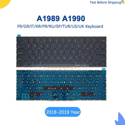 Original for MacBook Pro Retina 13" 15" A1989 A1990 Keyboard US UK Russian 2018 Year keyboard