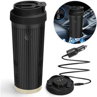 2 in 1 Car Thermos Cup Cooler Insulation Smart Hot And Cold Cup Cooling and Heating Cup Car Office