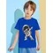 Cartoon Space Astronaut Printed T-shirts for Boys Clothes 2024 Kids Clothes Child T-shirt Clothing