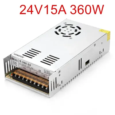 power supply 24V 15A 360W Switching Power Supply Driver for LED Strip AC 100-240V Input to DC 24V