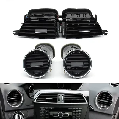 Front Dashboard Air Conditioner Left Right AC Vent Grille Assembly For Mercedes Benz C Class W204