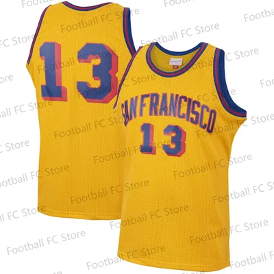 New Arriavl Vintage Wilt Chamberlain 13 Basketball Edition Vest Fans Kit Special 150th Anniversary