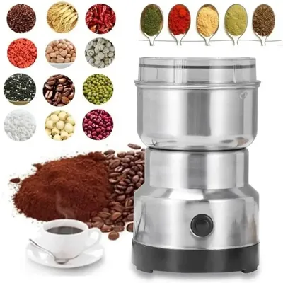Multifunctional Home Coffee Grinder US/EU Plug Four Blade Electric Grinder Kitchen Beans Spices