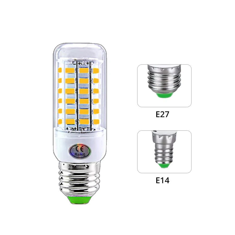 E27 E14 Lampada a LED SMD 5730 220V Lampadina a mais 24 36 56 72 LED Lampada a risparmio energetico Fiala LED Lampadario Illuminazione per la casa