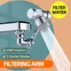 Universel 1080 ° Extension de robinet rotative avec filtre, aérateur de robinet, 2 Modes, filtre