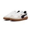 Sneaker PUMA "PALERMO LTH", Gr. 38,5, puma weiß, vapor gray, gum, Leder, unifarben, sportlich, Schuhe