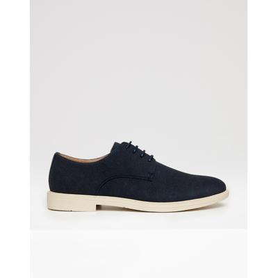 Threadbare Men's Navy Faux Suede Desert Shoes
