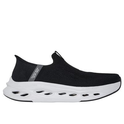 Skechers Men's Slip-ins: Max Cushioning Glide-Step - Euclid Slip-On Shoes | Size 8.5 Extra Wide | Black/Gray | Textile/Synthetic | Machine Washable