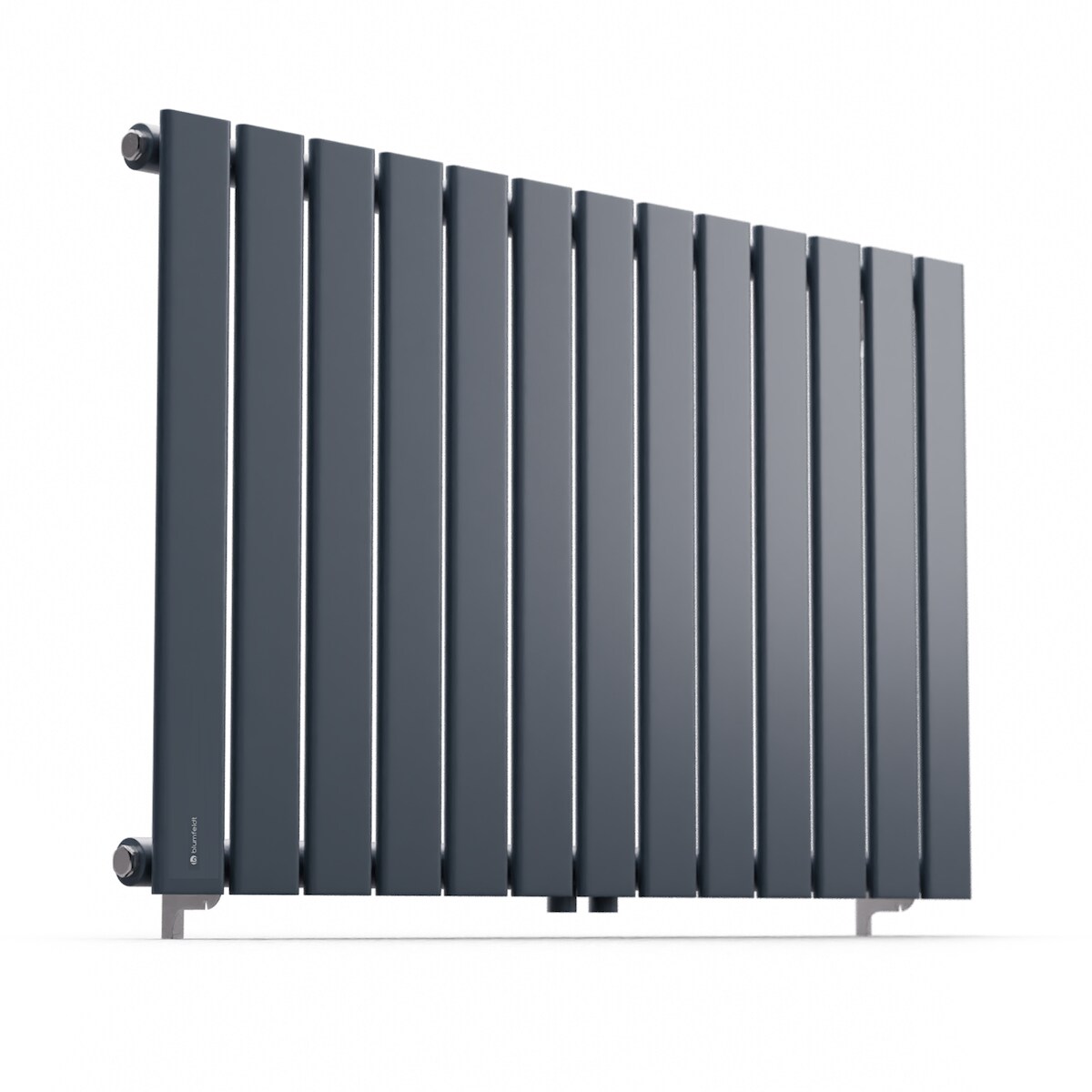 Blumfeldt Ontario 100 x 60 Heizkörper 1/2` Seiten- und Mittelanschluss Wandinstallation 681 Watt Anthrazit Image