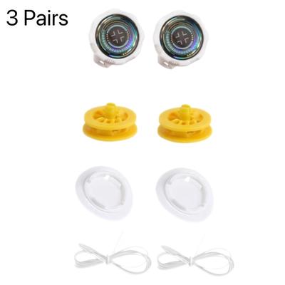 TEMU 3 Pairs Shoelaces, No-tie With Rotating Knob, Casual Plastic Material, Easy Fastening For Sneakers Image