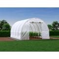 Serra a tunnel con struttura 12 m² L300 x l400 x H200 cm Acciaio Bianco - IPOMEA
