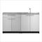 NewAge Outdoor Kitchens Stainless Steel 3-Piece Outdoor Kitchen Set with Countertops