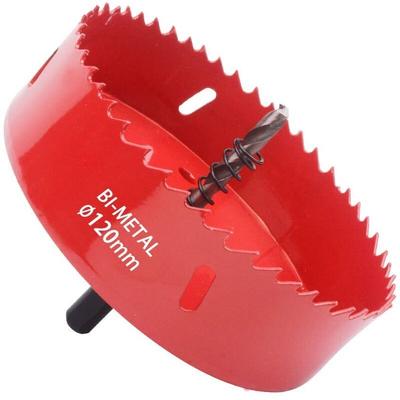 Ahlsen - Bimetall-Lochsäge, Holzlochsäge Ø120 mm, Zentrallochsäge zum Bohren von Kunststoff, pvc, Image