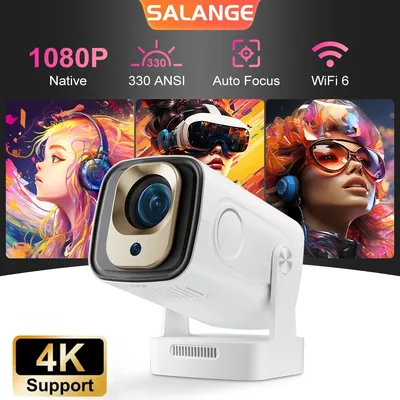 Salange HY260PRO Smart Projektor Autofokus 4K Native 1080P Android 11 Dual Wifi BT5.4 mit Air Mouse Sprachsteuerung Magcub HY310 Image
