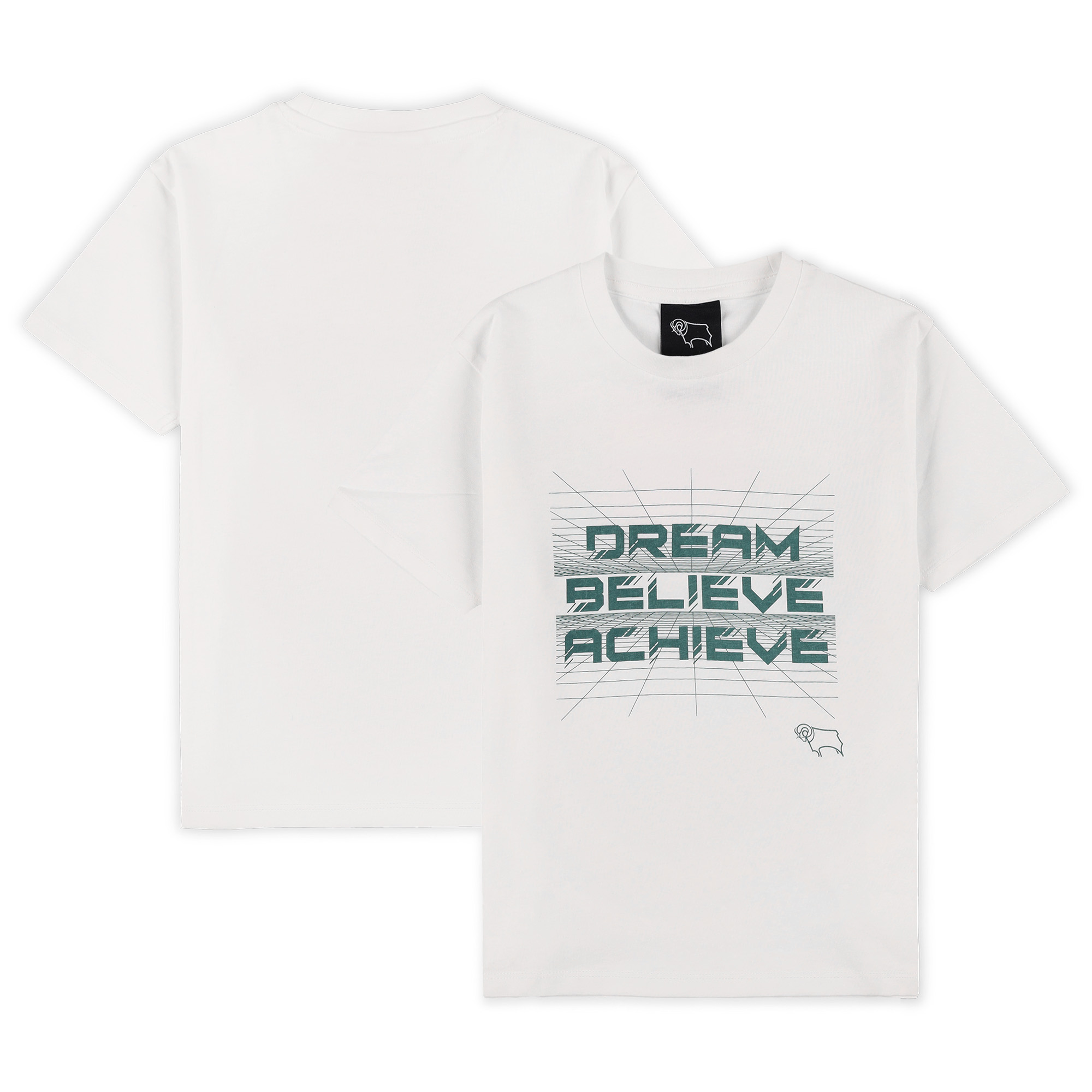 Derby County Dream T-Shirt – Off White – Jungen Image