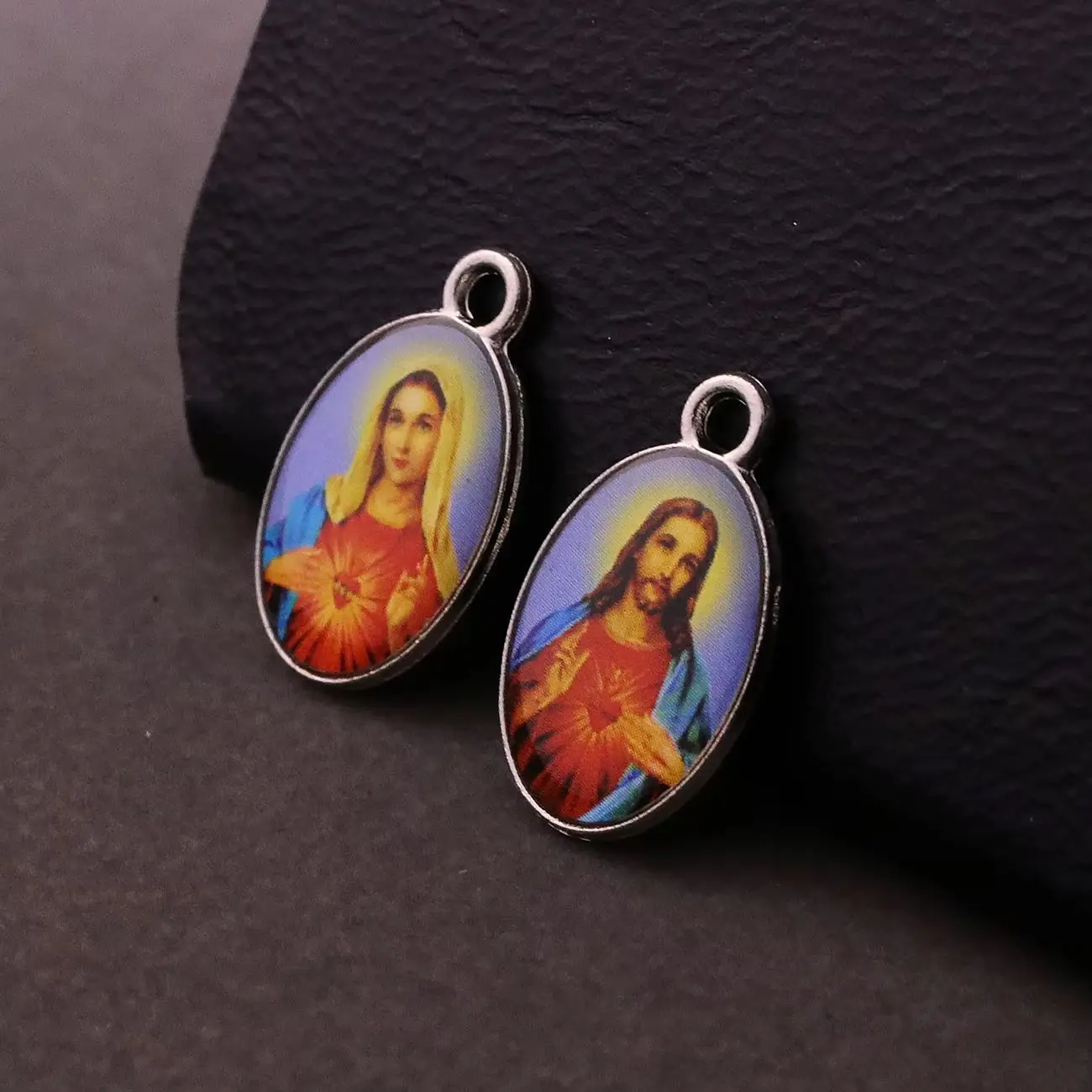 20 Stück christliche Ikone-Anhänger, der Erzengel, St. Michael, göttliche Barmherzigkeit, Jesus-Charm für Schmuckherstellung, Zubehör Image