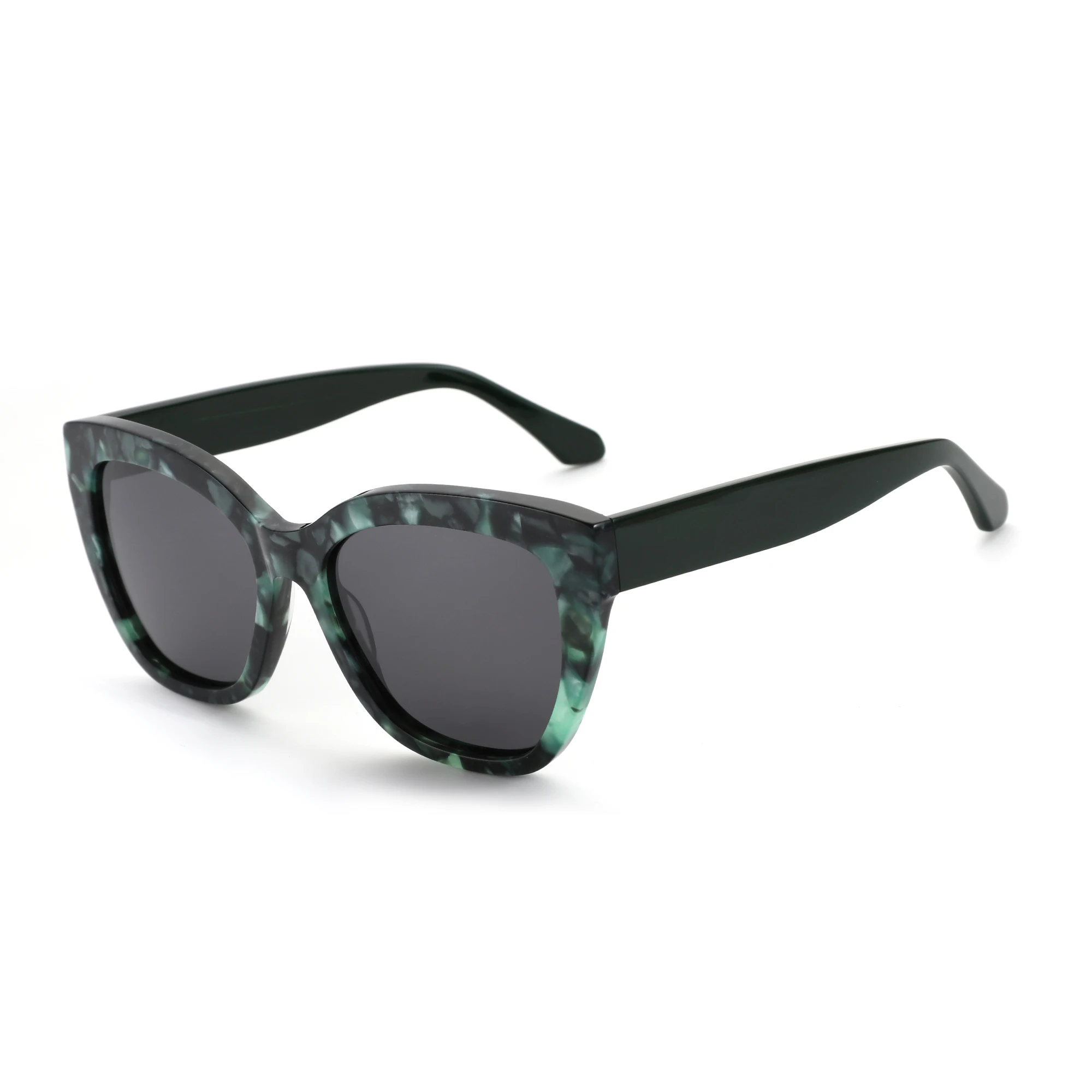ZENOTTIC Schmetterlings-polarisierte Sonnenbrille, modischer dicker Rahmen für Damen, Acetat-Sonnenbrille, UV400-Schutz Image