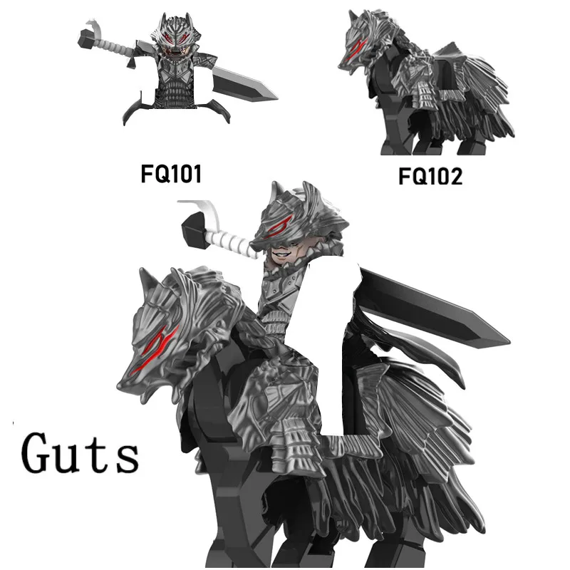Guts Bausteine Berserker  Figuren Toy Wolf Mount Minifiguren Image