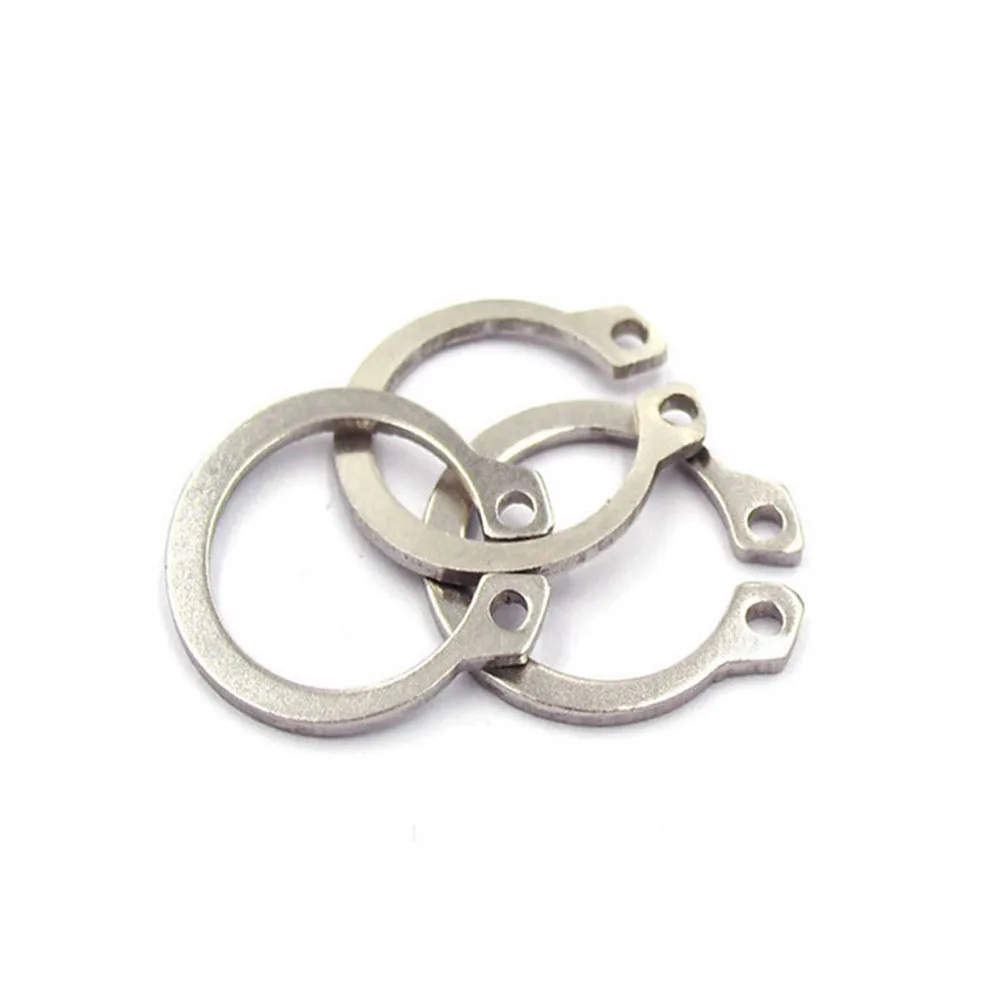 M6-M30 Sicherungsring für externe Schnappverschlüsse GB894.1 elastischer Sicherungsring aus Edelstahl 304, hochwertige Unterlegscheiben Image