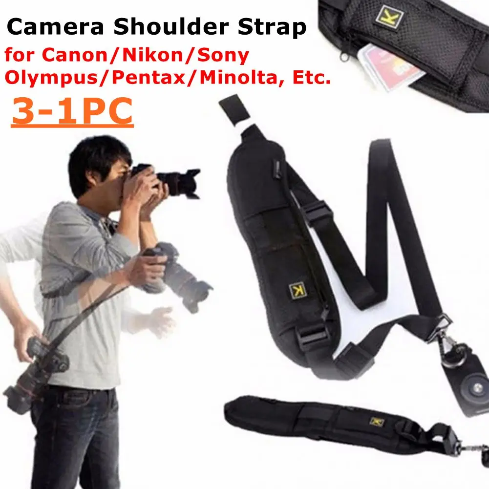 Tragbarer SLR-Kameragurt für Canon/Nikon/Sony/Olympus/DSLR-Kamera, verstellbarer Umhängeband für Digitalkameras, schnelle Kamera-Umhängeband