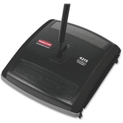 Rubbermaid Brushless Mechanical Sweeper, 44", Black/yellow