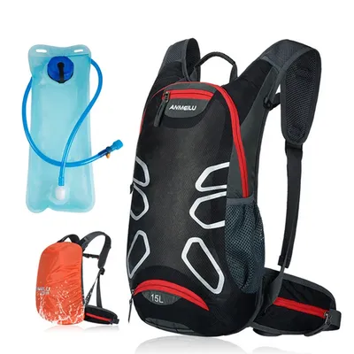 Außen männer frauen 15L Fahrrad Hydratation Tasche Trail Running Rucksack Reiten Fahrrad Regenmantel Wandern Bergsteigen Camping Tasche