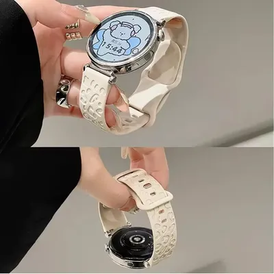 20 mm 22 mm Leoparden-Gravurarmband für Samsung Galaxy Watch 7 6 5 4 40 mm 44 mm Gear S3 Silikonarmband 6Classic 43 mm 47 mm Active 2 Image