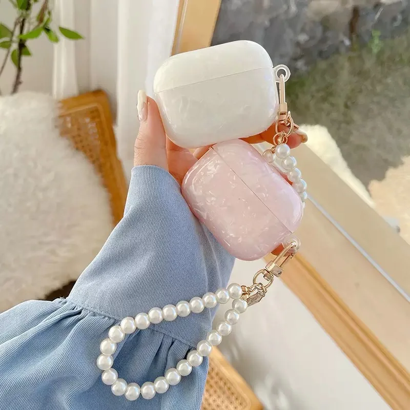 Für Airpods 4 Cover Love Rainbow Schutzhülle für AirPods 4 Match Perlenkette oder Liebesanhänger-Kopfhörerhüllen Image