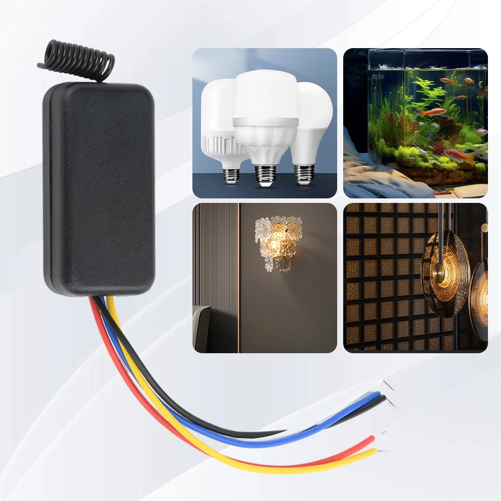 DC 3,7–12 V kabellose Fernbedienung, Schalter, Relais, Miniaturempfänger, 433 MHz, Kontakt für die Heimautomation Image