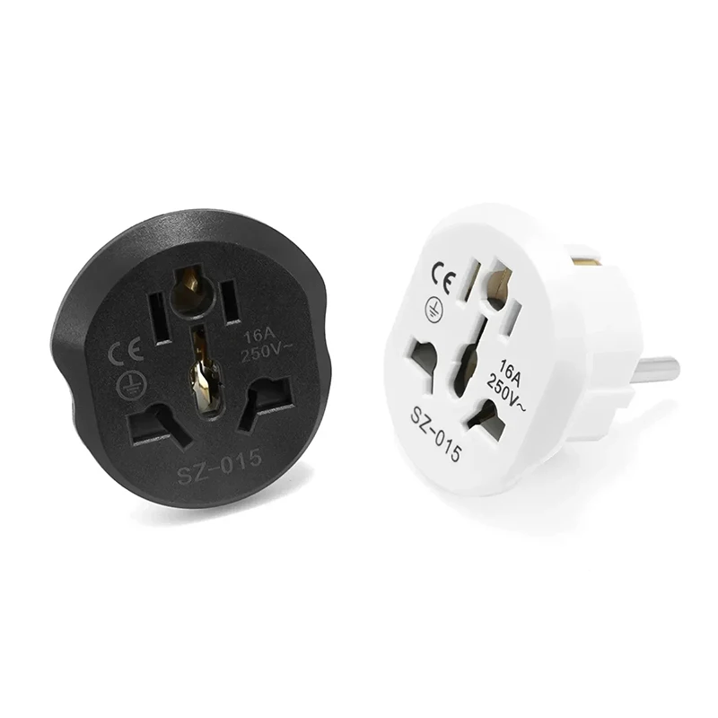 Universal Stecker Konverter FR AU US UK CN Zu EU Reise Adapter Hohe Qualität Home Stecker Adapter 16A 250V Wand elektrische Steckdose Image