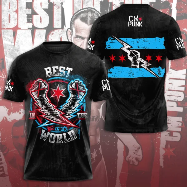 2025 Men's CM PUNK Fan T-Shirts 3D Print Men Women O-Neck Tee Summer Short Sleeve Top Oversized Gym Clothing Tough Guy Sportwear