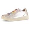 Slip-On Sneaker GABOR, Damen, Gr. 38, gold (goldfarben), Nappaleder, metallic, casual, Schuhe, Freizeitschuh, Halbschuh, Slipper mit bunten Gummizügen