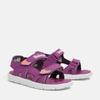 Sandale TIMBERLAND "Perkins Row 2 STRAP SANDAL", Gr. 33, lila (bright purpl), Synthetik, sportlich, Schuhe, mit Klettverschluss