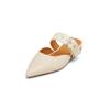 Sabot MARC O'POLO "aus edlem Rindleder", Damen, Gr. 39, raw cotton, Obermaterial: 100% Leder (Rind), Schuhe