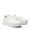 Sneaker TIMBERLAND "LAUREL COURT LOW LACE UP SNEAKER", Gr. 41, weiß canvas, Textil, sportlich, Schuhe