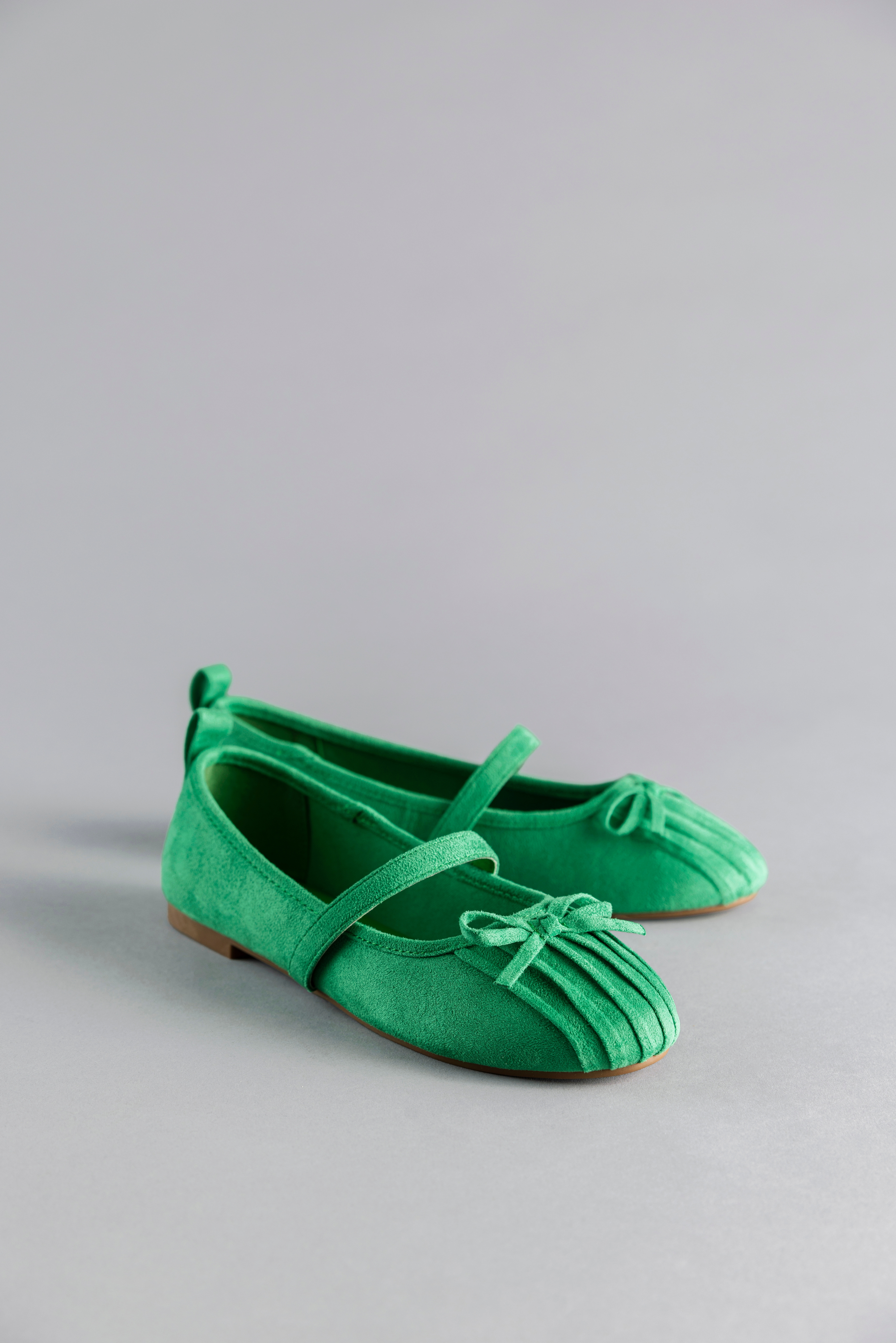 Ballerina ANISTON SHOES, Damen, Gr. 40, grün, Textil, Veloursleder, Schuhe, Riemchenballerina, Schlupfschuh, Loafer, Slipper - NEUE KOLLEKTION