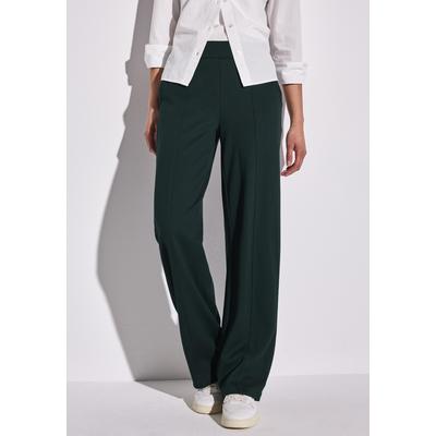 Stoffhose STREET ONE, Damen, Gr. 34, Länge 32, grün (hunter grün), Web, Obermaterial: 73% Viskose, 24% Nylon, 3% Elasthan, casual, lang, Hosen, mit seitliche Taschen Image