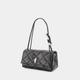 Marc Jacobs Hobo Bags - The Mini Dual Chain Shoulder Bag - Leather - Black - Gr. unisize - in Grau - für Damen