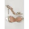 Zara Damen Sandale, Gr. 39, gold, kein Etikett