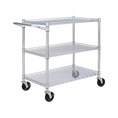 Seville Classics 3-Tier Utility Cart With Handle